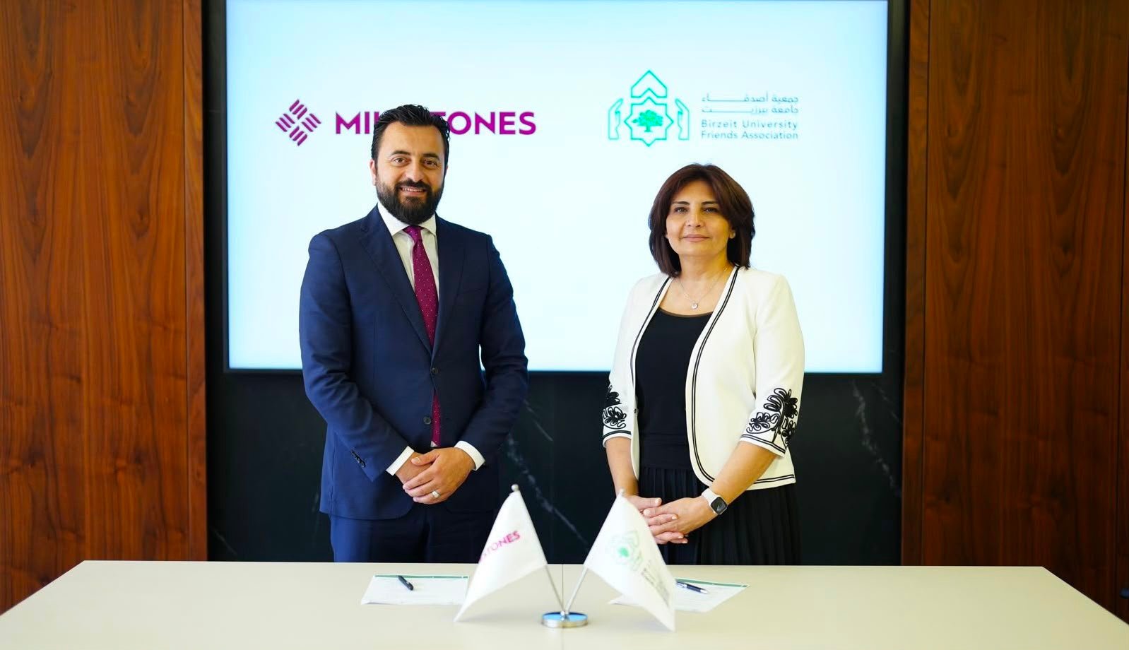 Birzeit University Friends Association Signs Memorandum of Understanding with Milestones to Enhance Students’ Employability